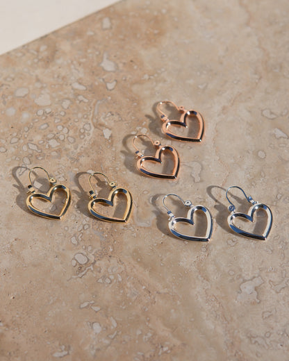 Mini Heartbreaker Hoops- Silver