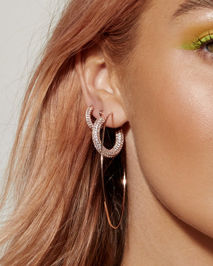 Capri Wire Hoops - Gold