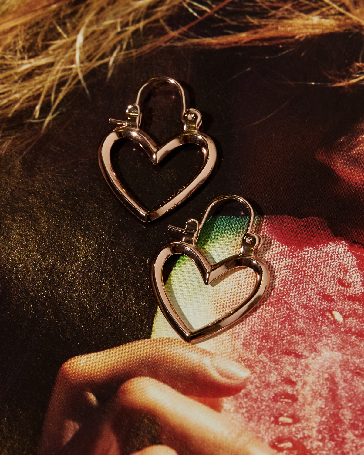 Mini Heartbreaker Hoops- Rose Gold