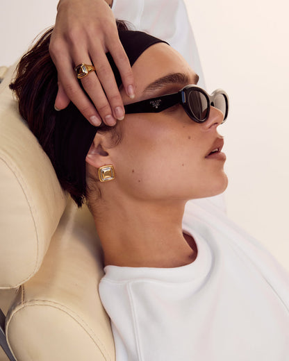 Dalia Two-Tone Studs