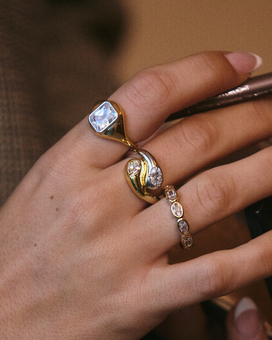 The Palais Statement Ring- Gold