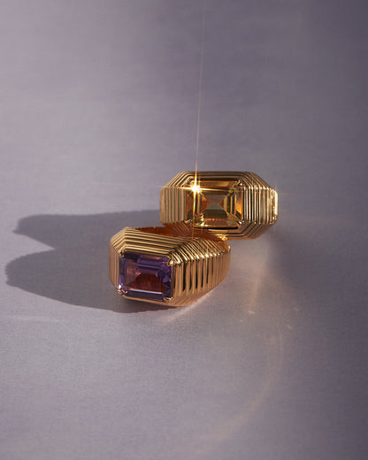 The Caroline Step-Cut Ring- Citrine
