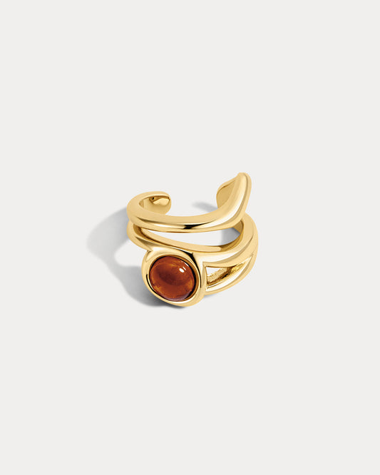 The Amber Honey Resin Ear Cuff