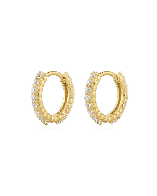 The Beaded Pave Huggies
