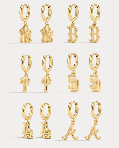 Bijoux MLB Logo Earrings Bundle - Gold