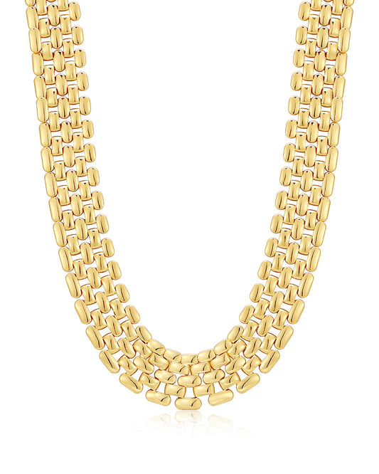 Celine Chain Link Necklace- Gold
