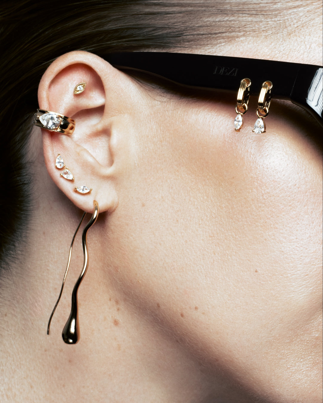 Luxe Stone Ear Cuff Set