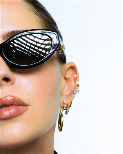 Chain Sculpt Link Earrings
