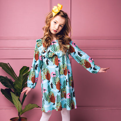 Dress- winter wonderland: Size 2-3Y