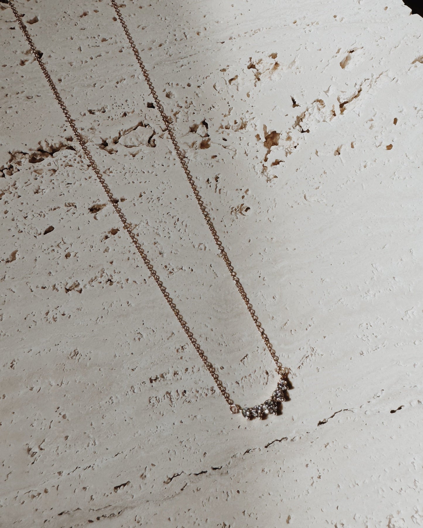 The Pave Starlight Curved Necklace