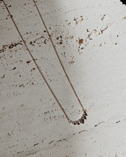 The Pave Starlight Curved Necklace