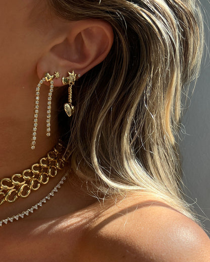 The Molten Heart Drop Studs