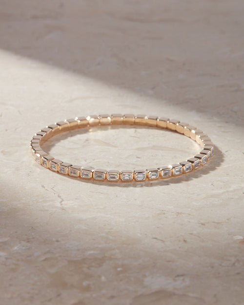 The 24/7 Flex Tennis Bracelet- Emerald Cut