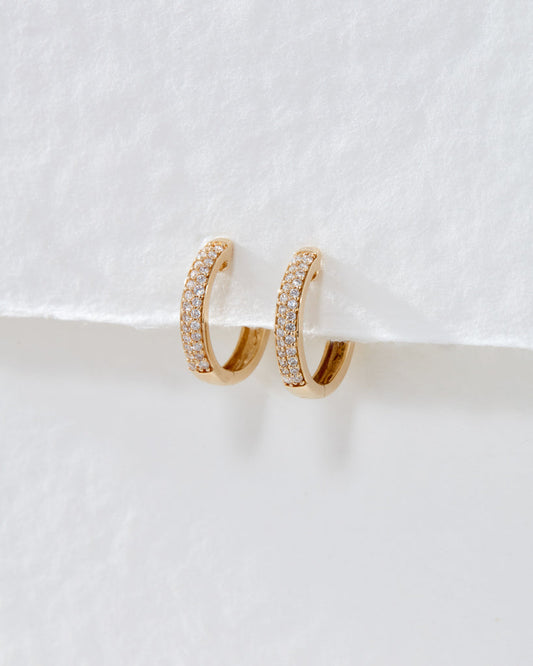 The Super Shimmer Diamond Hoops (16.5mm)