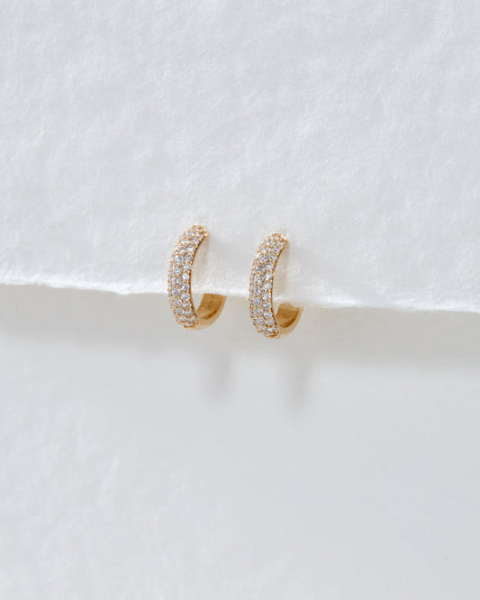 The Super Shimmer Diamond Huggies (12mm)