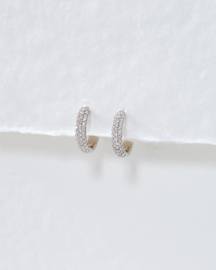 The Super Shimmer Diamond Huggies (12mm)