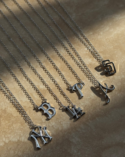 The MLB Logo Charm Necklace