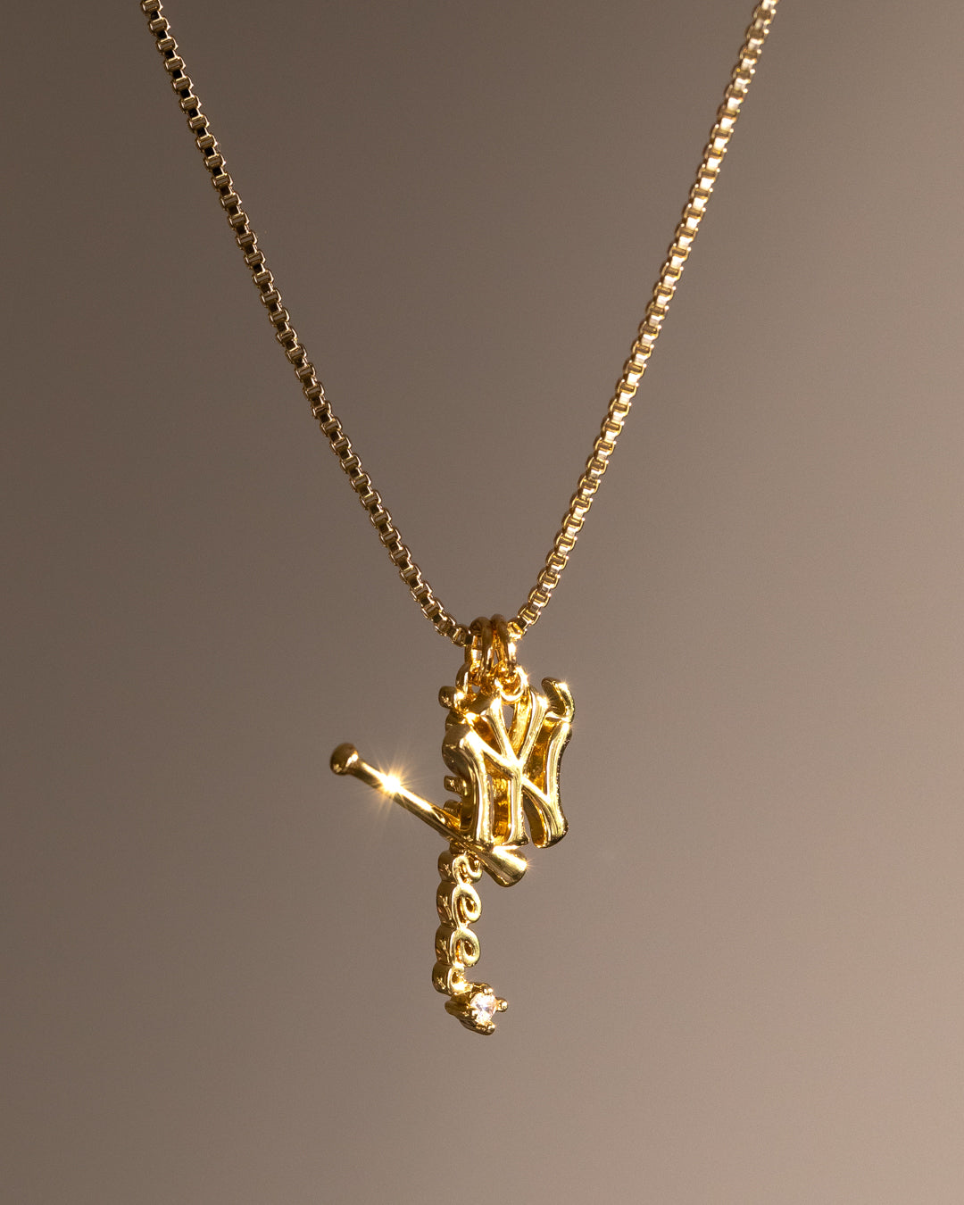 The MLB Layered Nameplate Necklace