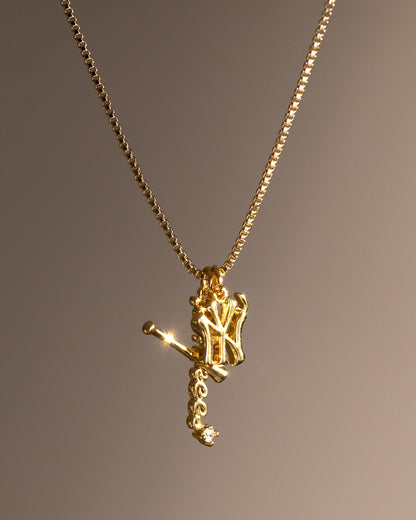The MLB Layered Nameplate Necklace