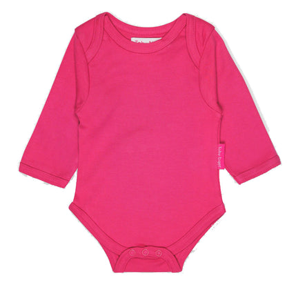 Basic long sleeve bodysuit- pink: Size 0-3M