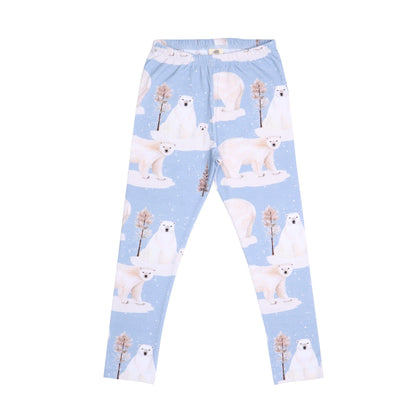 Leggings- polar bear family: Size 6-9M