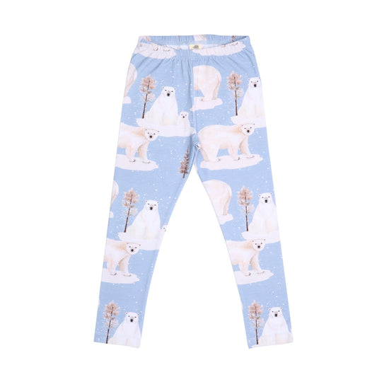 Leggings- polar bear family: Size 6-9M