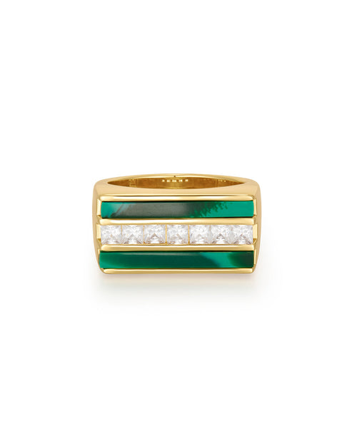 Panini Ring- Malachite