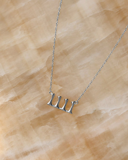 The Nameplate Necklace- Angel Numbers [Vintage]