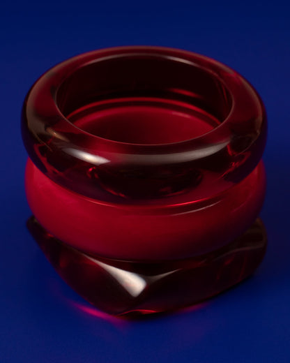 The Formentera Bangle Set- Red