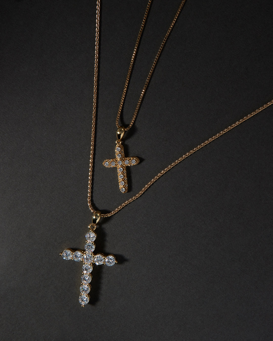 Coco Cross Necklace- Gold
