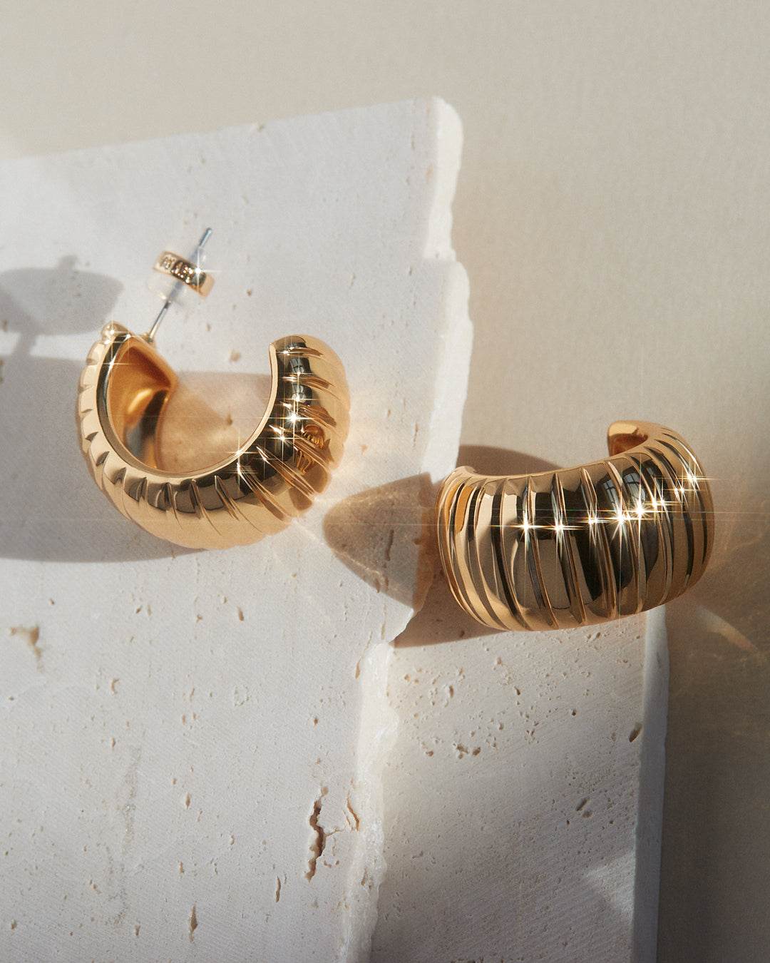 Remy Ridged Hoops