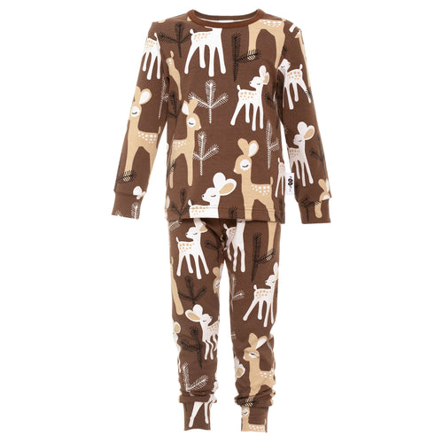 Rusko pajamas- choco/latte bambi