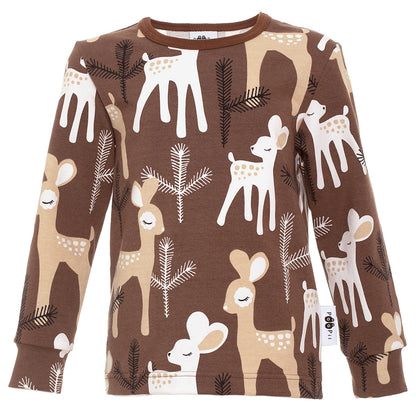 Rusko pajamas- choco/latte bambi