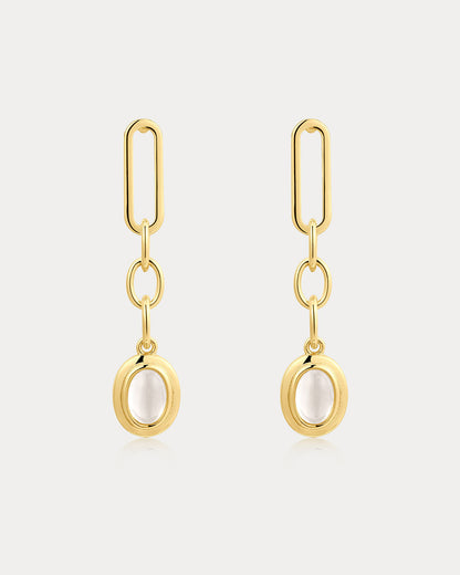 Sunset Stone Chain Studs
