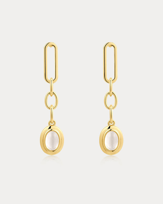 Sunset Stone Chain Studs