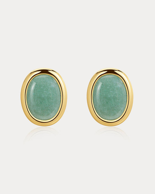 Sunset Stone Studs- Green