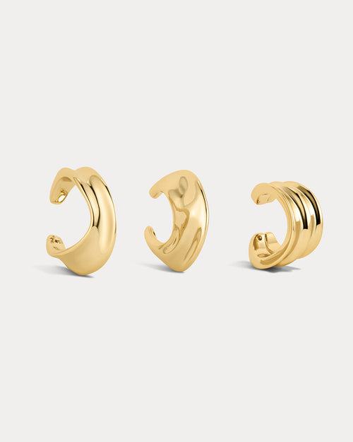The Mercury Disc Ear Cuff Set