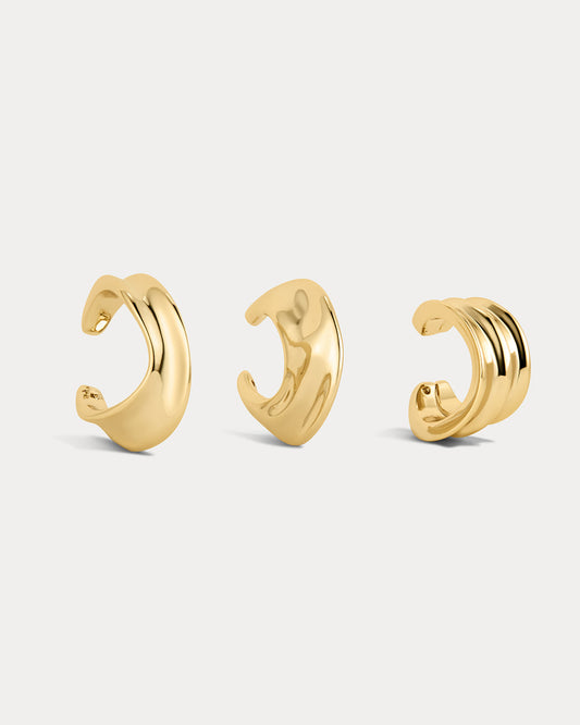 The Mercury Disc Ear Cuff Set