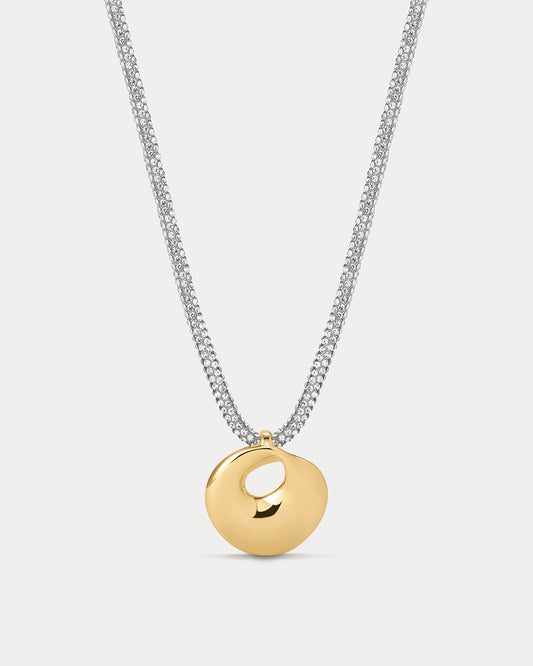 The Mercury Disc Sparkle Necklace