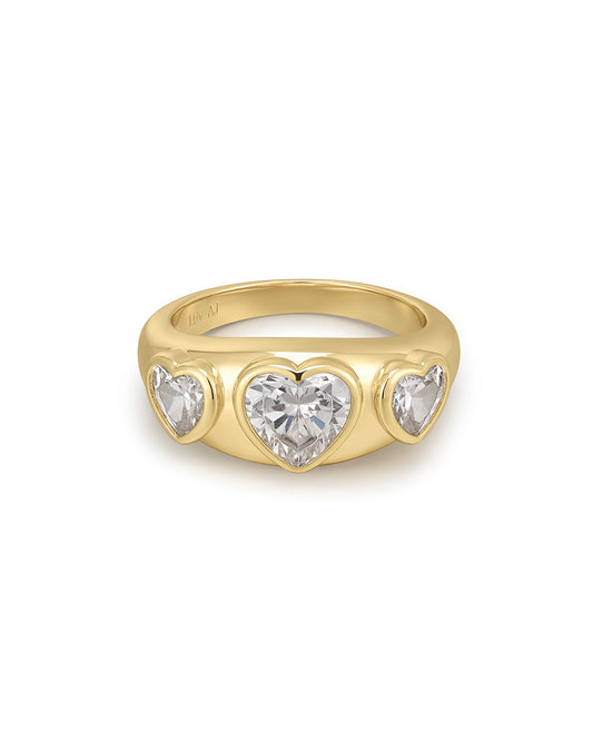 The Bezel Heart Signet Ring