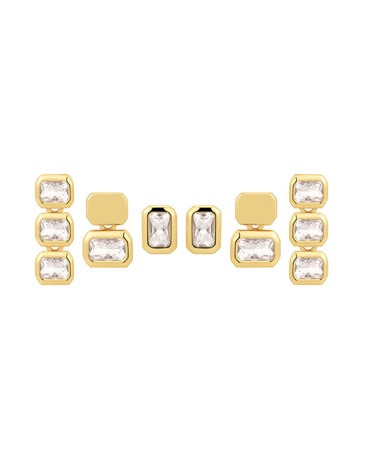 The Bianca Bezel Studs Set
