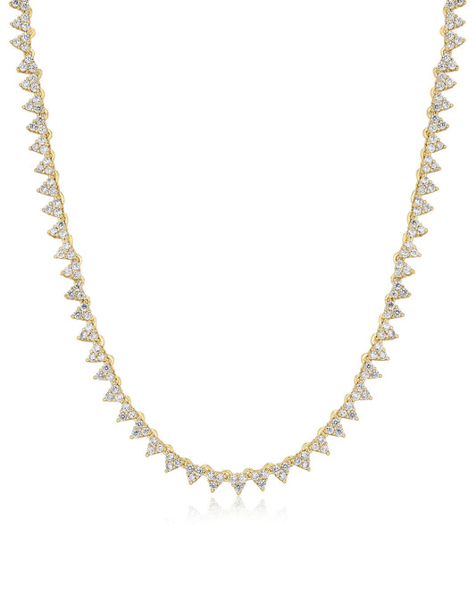 The Isabelle Stud Tennis Necklace