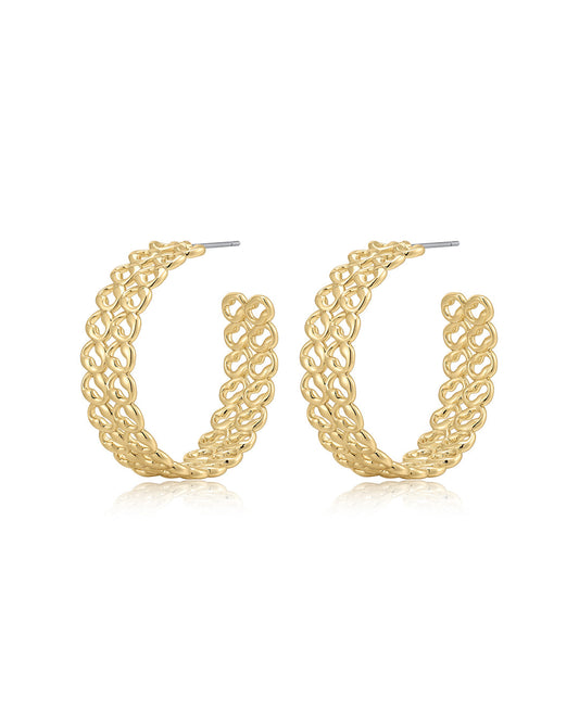 The Metal Lace Hoops