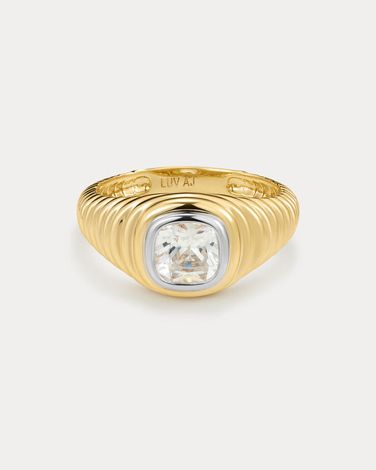 The Georgia Stone Signet Ring- Gold