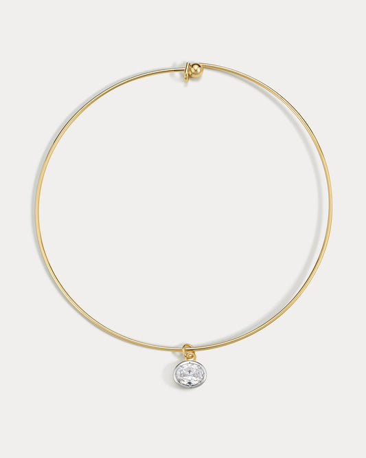 The Marais Pendant Wire Necklace- Gold