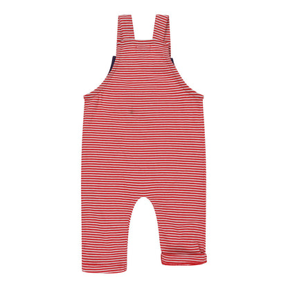 Red jersey stripe overalls: Size 3-6M