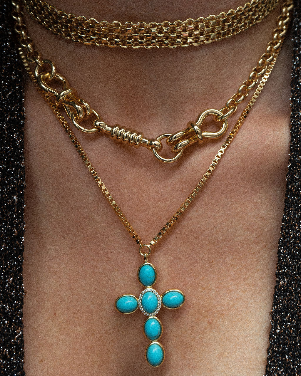 Horsebit Necklace- Gold