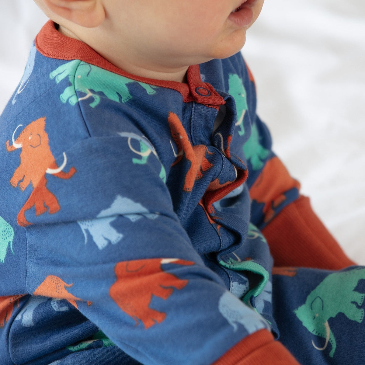 Romper- wooly mammoth: Size 18-24M