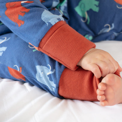 Romper- wooly mammoth: Size 18-24M