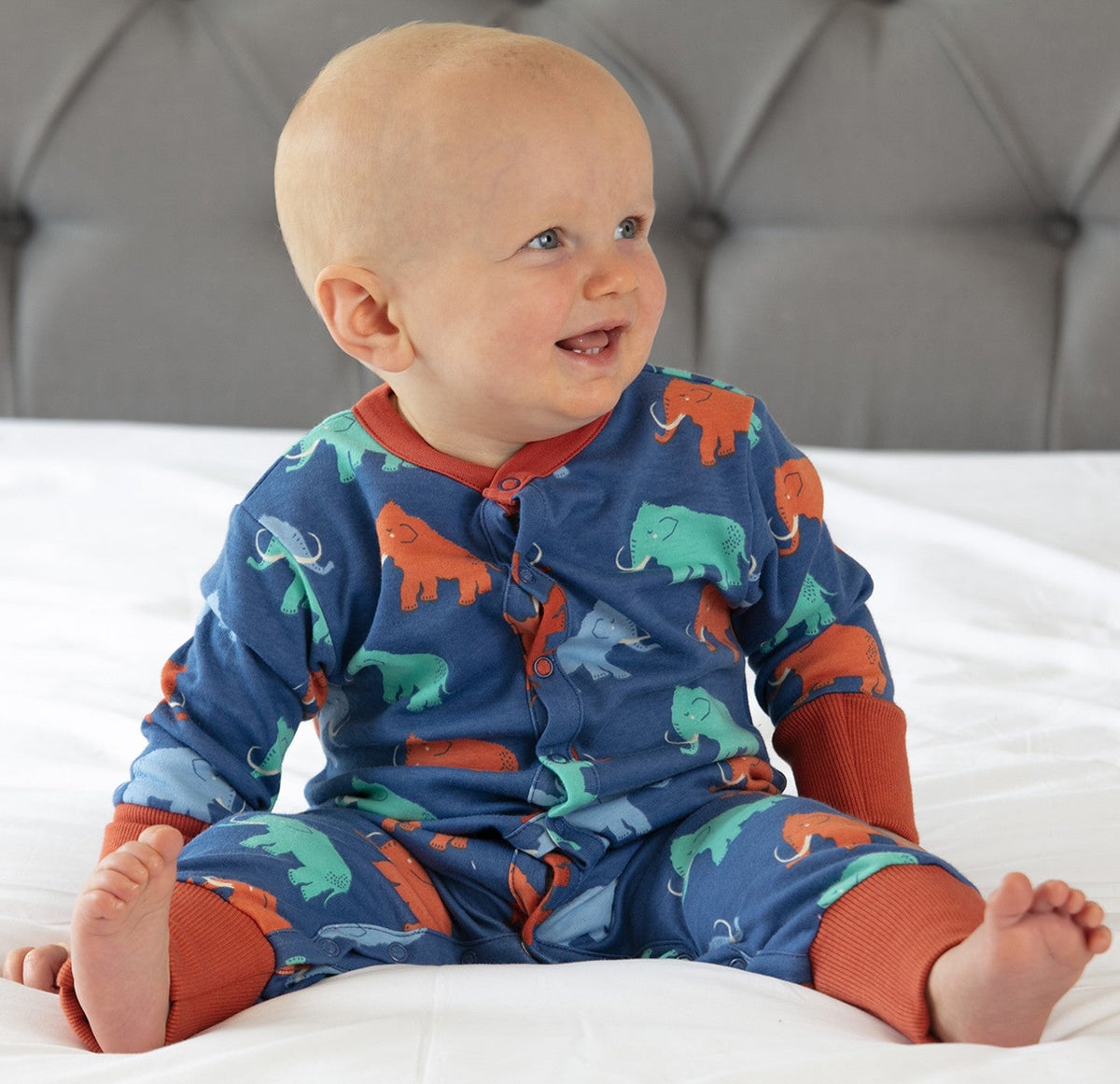 Romper- wooly mammoth: Size 18-24M